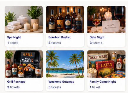 Examples of online basket raffle prizes